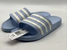 Adidas  Women's Size 11 Blue Adilette Slides Sandals IE8919 Brand New!
