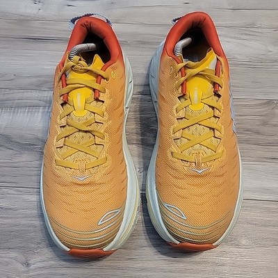 Hoka One One Bondi X Men's Size 10 D Fiesta Amber Yellow Running Shoes Sneakers