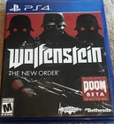 Bethesda Wolfenstein: The New Order PS4 Shooter Action Manual M Rated 2014