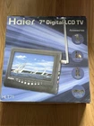 Haier 7" Digital LCD TV HLT71 Remote Battery Portable Car Charger AV Input  NIB