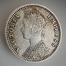 British India 1/4 Rupee 1897, Nice Grade EF