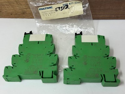 LOT OF 2 Phoenix Contact 24V PLC-BSP-24DC/21 -21 Multivac 85631512604