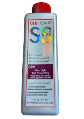 Chi Ionic Shine Shades Liquid Hair Color 8RV Extra Light Red Violet Plus