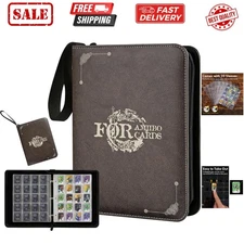 Mini Amiibo Card Display Album, Brown, 0.82x1.22 inch, Faux Leather, Waterpro...