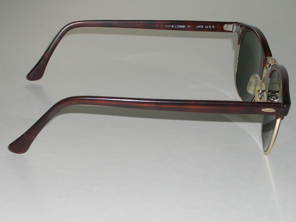1970's VINTAGE B&L RAY-BAN W0366 DARK TORT/GOLDEN G15 UV