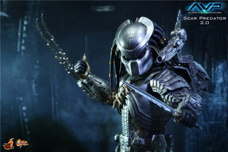 HOTTOYS MMS190 AVP scar Predator 1:6 Collectible Action Doll Model