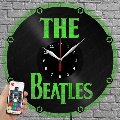 LED Clock The Beatles Vinyl Record Wall Clock Led Light Wall Clock 4140