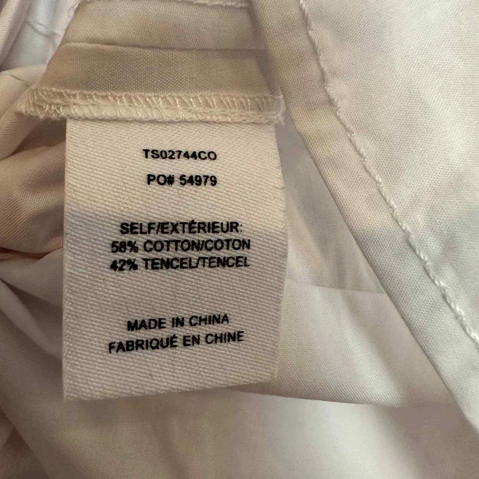 Derek Lam 10 Crosby 白色 Noe 泡泡袖上衣长袖 4 — 第 3/4 张图片