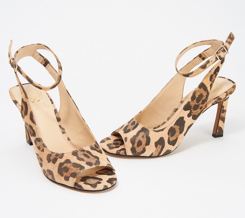 Vince Camuto Heeled Peep Toe Sandals 