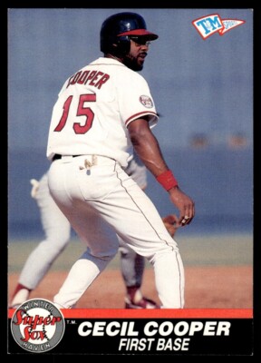 1989 T&M Senior League Baseball Cecil Cooper Winter Haven Super Sox #23