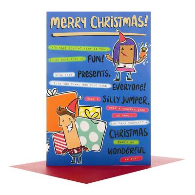 Hallmark 25495413 Medium Frohe Weihnachten Karte ''wunderbar''