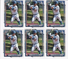 2024 Bowman PROSPECTS 1st BOWMAN JARON ELKINS 6 CARD Lot