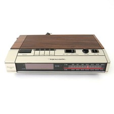 Vintage Realistic Radio Alarm Clock Wood Chronomatic 252 Model 12-1560 AM FM