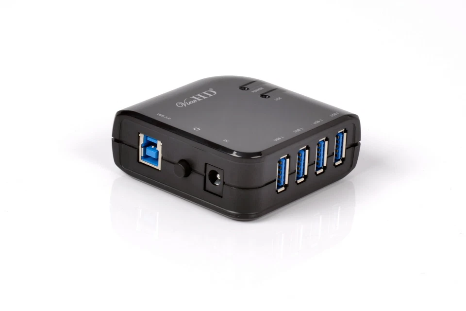 Aluminum USB 3.0 Hub Super Speed 5Gbps PC MAC Pro Notebook Laptop 7 6 4 Port  - Image 3 of 4