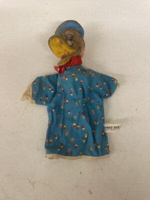 Vintage Walt Disney Productions Donald Duck Hand Puppet 1960's