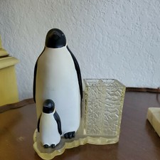 Penguin Pair Acrylic Toothbrush Holder Made for Kmart 6" Tall