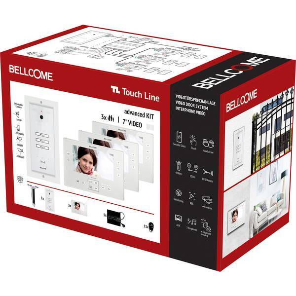 Bellcome VKA.P3F3.T7S9.BLW04  Advanced 7 Video-Kit 3 Familie Video citofono Cabl
