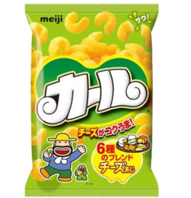 Meiji Carl Cheese flavor corn snack 64g from Japan japanese snack