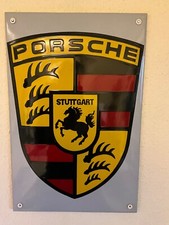 porsche emailleschild logo 330 X 500 mm