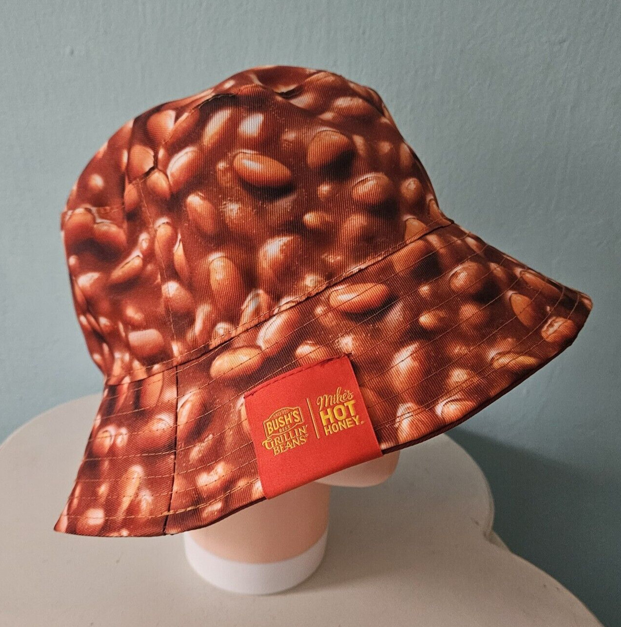 Bush's Best Beans Mike's Hot Honey promo lot bucket hat beanie tee t-shirt NEW