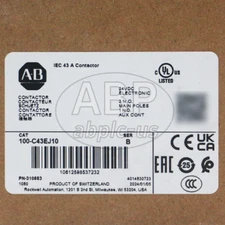 New 100-C43EJ10 Allen Bradley IEC 43A Contactor 24VDC 100C43EJ10 Factory Sealed