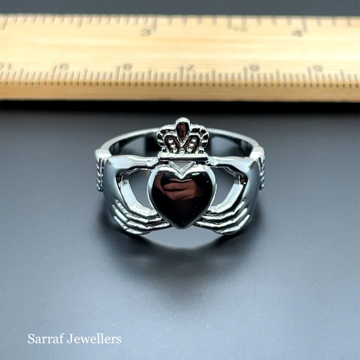 Sterling claddagh deals ring