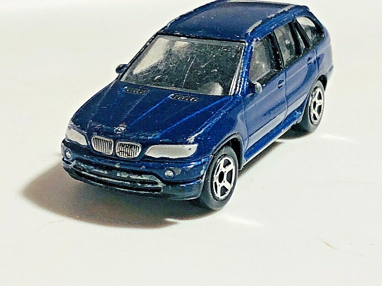 2004 vintage RealToy BMW X5 in Matchbox scale 1/61 vgc diecast dark blue