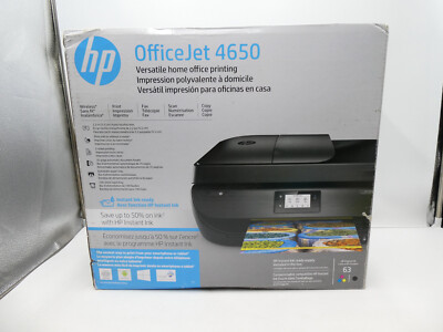   NEW SEALED! HP OfficeJet 4650 AIO All-in-One Wireless Printer Black F1J03A