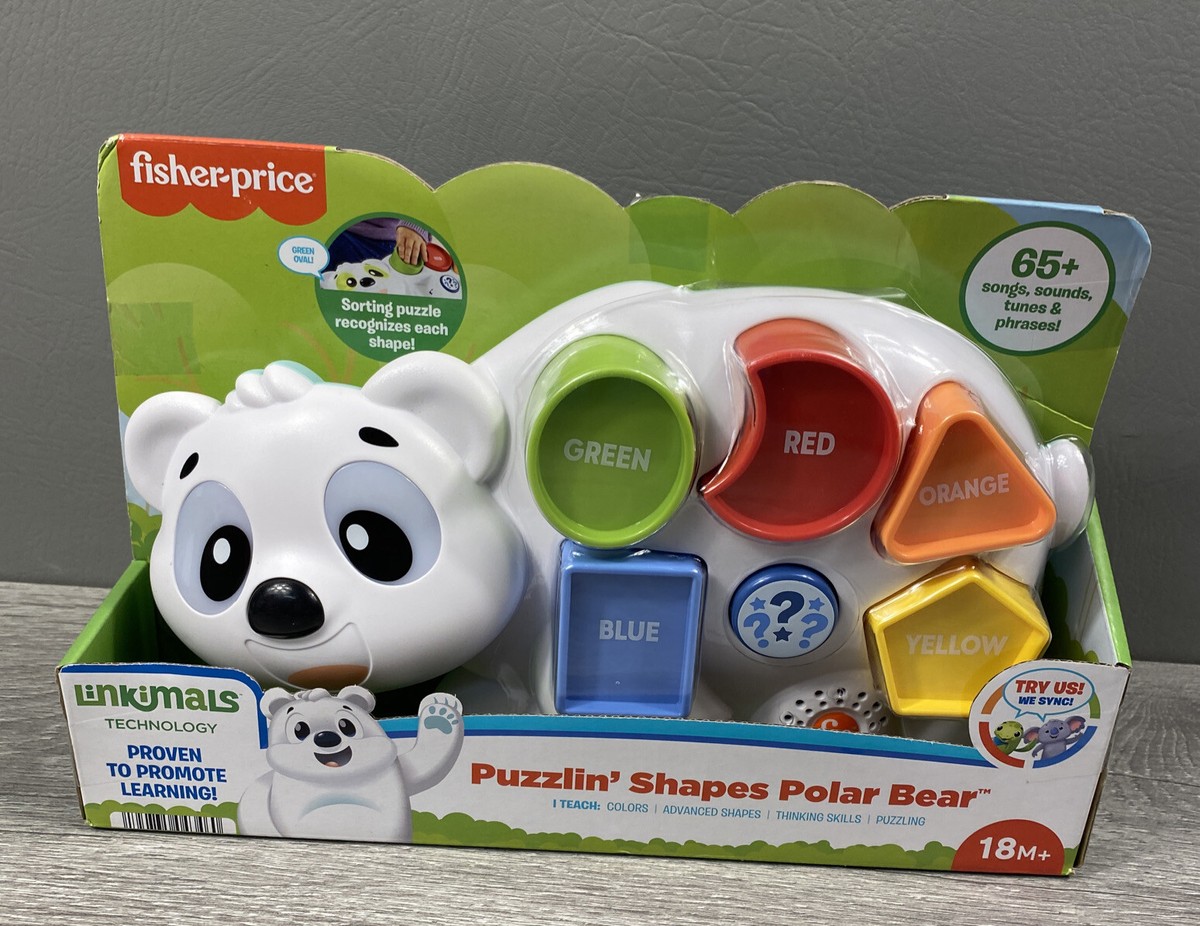 Linkimals Toddler Learning Toy Puzzlin' Shapes Polar Bear with