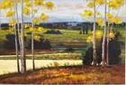 Summer field landscape 24 x 36” oil on canvas — photo 1