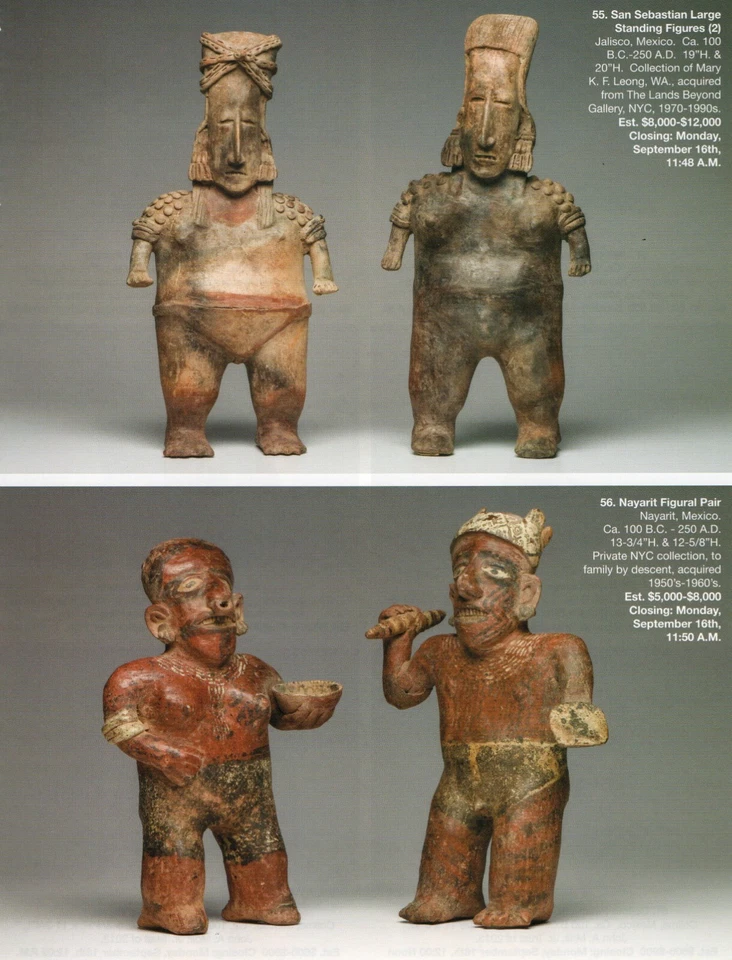 Pre Columbian Artifacts Price & Value Guide Arte Primitivo Auction Catalog #94 - Image 3 of 4