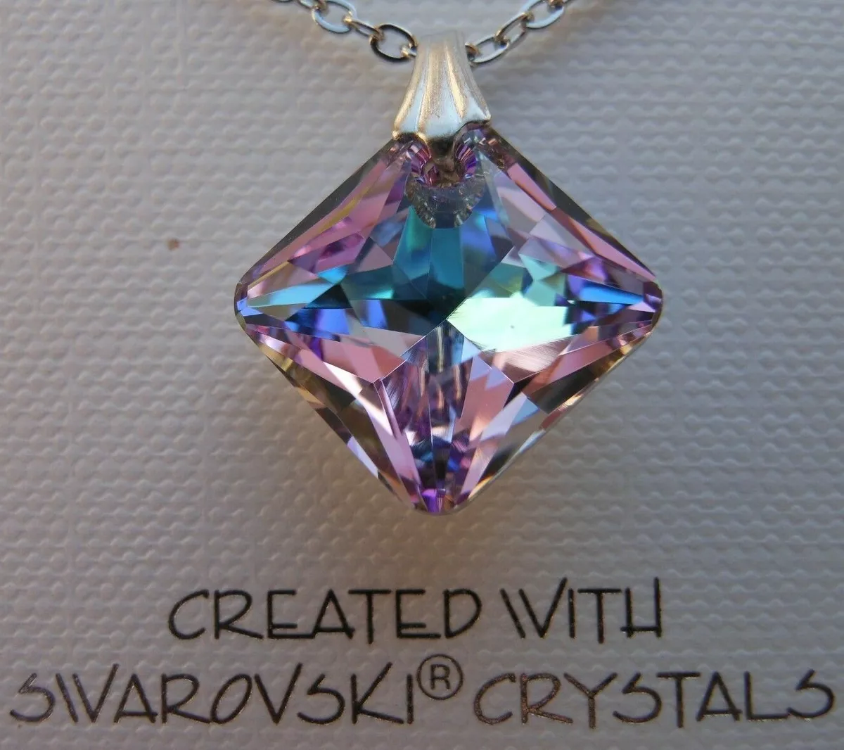 Swarovski Elements Crystal in Vitrail Light Lavender Pendant