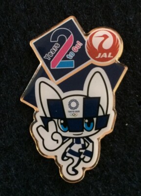 JAL (JAPAN AIRLINES) 2 YEARS TO GO TOKYO 2020 OLYMPIC PIN-2028 LOS ANGELES TRADE