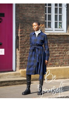 Women s J. W Anderson X Uniqlo Flannel Asymmetric Hem Dress Size M