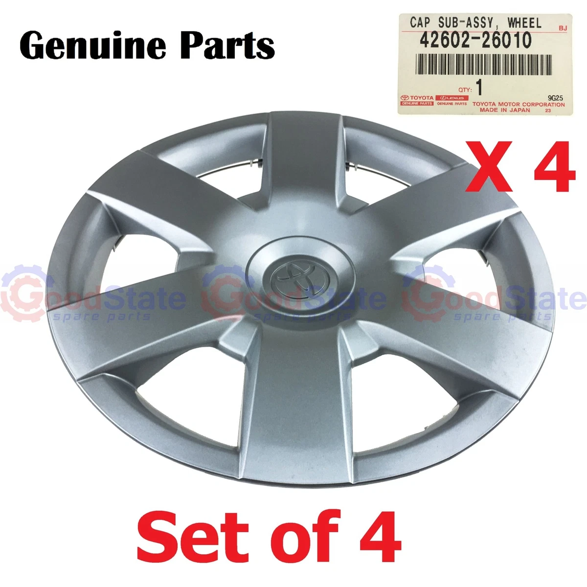 Genuine Hiace KDH221 KDH220 KDH212 KDH203 15 Inch Wheel Cover Hub Cap Set x4