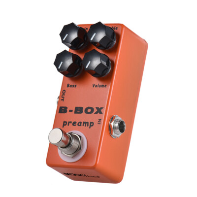 MOSKYAudio B-Box Electric Guitar Preamp Overdrive Effect Pedal True Bypass Metal
