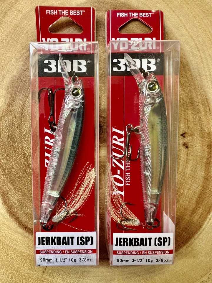 Yo-Zuri (Lot Of 2) 3DR 90SP Suspending Jerkbaits, Bass, Free Shipping! NWT! - Image 4 of 4