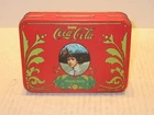 Vintage Coca Cola Playing Cards Empty Tin Holds 2 Decks Soda