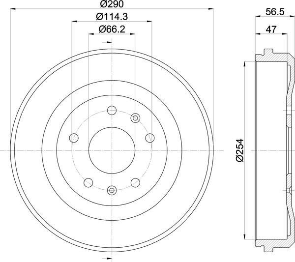 For Land Rover Freelander 1.8 16V 4x4 2.0 DI 2.5 V6 Mintex Brake Drum Rear Axle