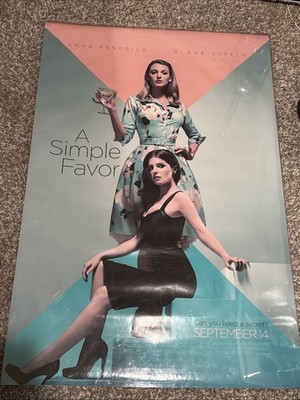 A Simple Favor Original DS Movie Poster 27x40'' Two Sided D/S