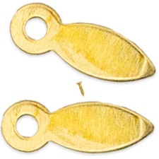 Picture Frame Backing Clips Brass 1" with Screws Large 100 Pack Turnbuttons