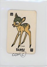 1946 Russell Games Disney Bambi Card Game Red Bambi Back Bambi M 0kb5