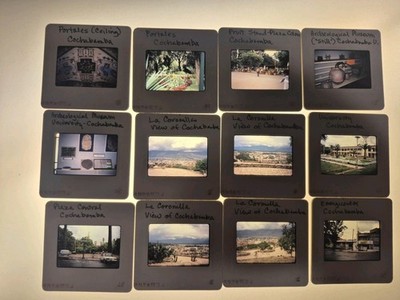12 Vintage 35mm Slides Bolivia Cochabamba 1984 Plaza Museum City Views Travel...