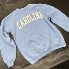 Vintage 90's L North Carolina UNC Tar Heels Crewneck Sweatshirt Blue BP