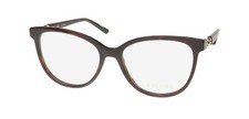 NEW ESCADA VESD55 EYEGLASS FRAME PLASTIC CAT EYE 53-16-135 BROWN FULL-RIM 0752