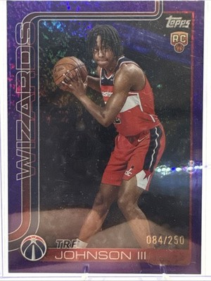 2025-26 Topps - Tre Johnson #206 Purple Rainbow /250 (RC)