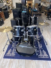 Groove Percussion 5-Piece Drum Kit with Hardware, Cymbals, Mute Pads