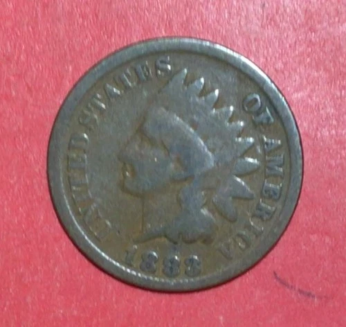 1883 US Indian Head Cent! Good! Old US Coin!