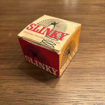 Vintage 1960 s Slinky Original Walking Spring Toy,  Still in Original Box