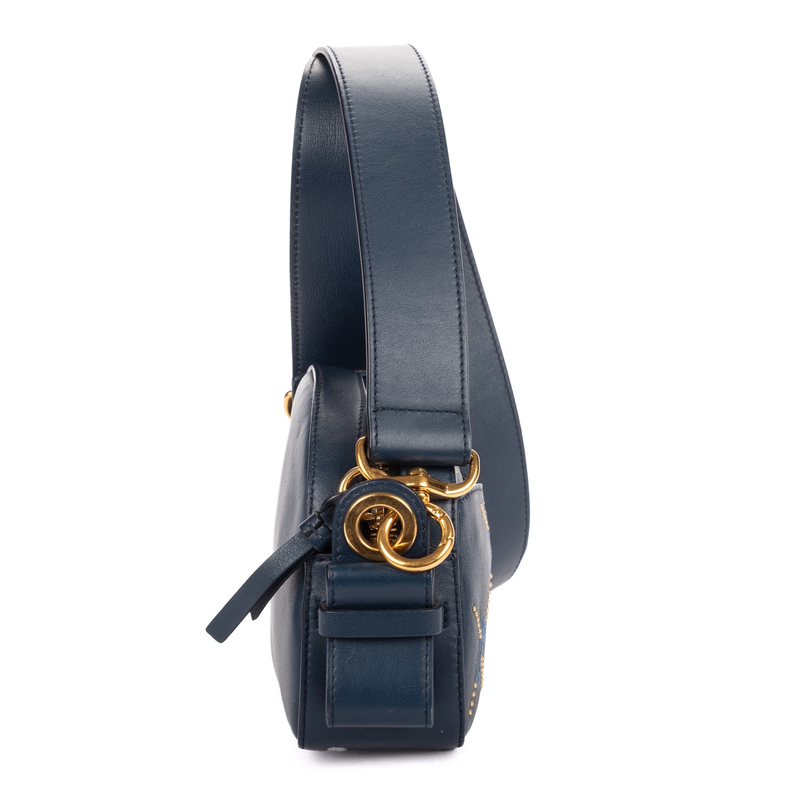Chloé Navy Horse Bag Shoulder Bag image 4